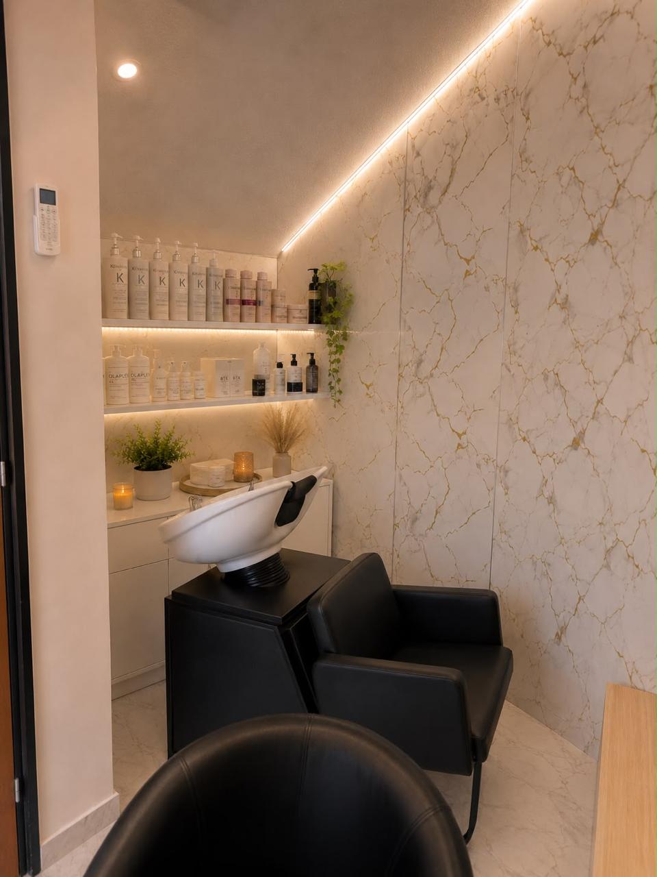 Détail du salon Maison de Iris